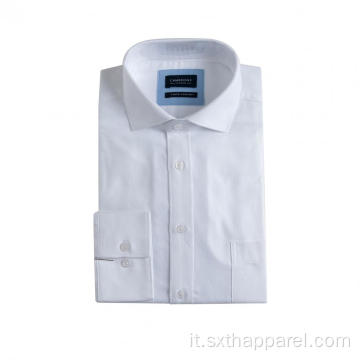 Camicia da lavoro formale a maniche lunghe da uomo personalizzata